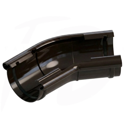 Narożnik uniwersalny 120⁰-145⁰ PVC ⌀ 130 firmy KROP kolor ciemny brąz